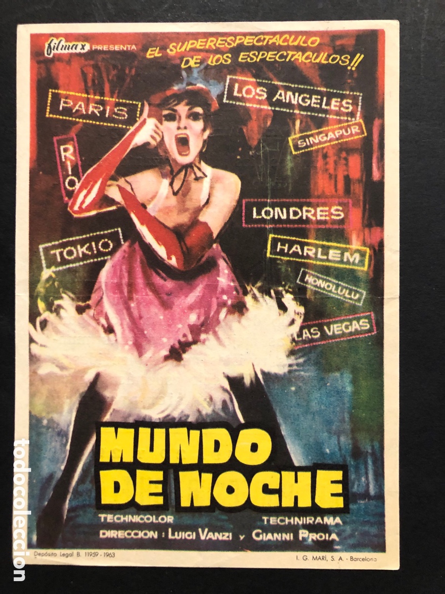 Cinema: Programa mundo de noche con publicidad teatro cerezo carmona A10