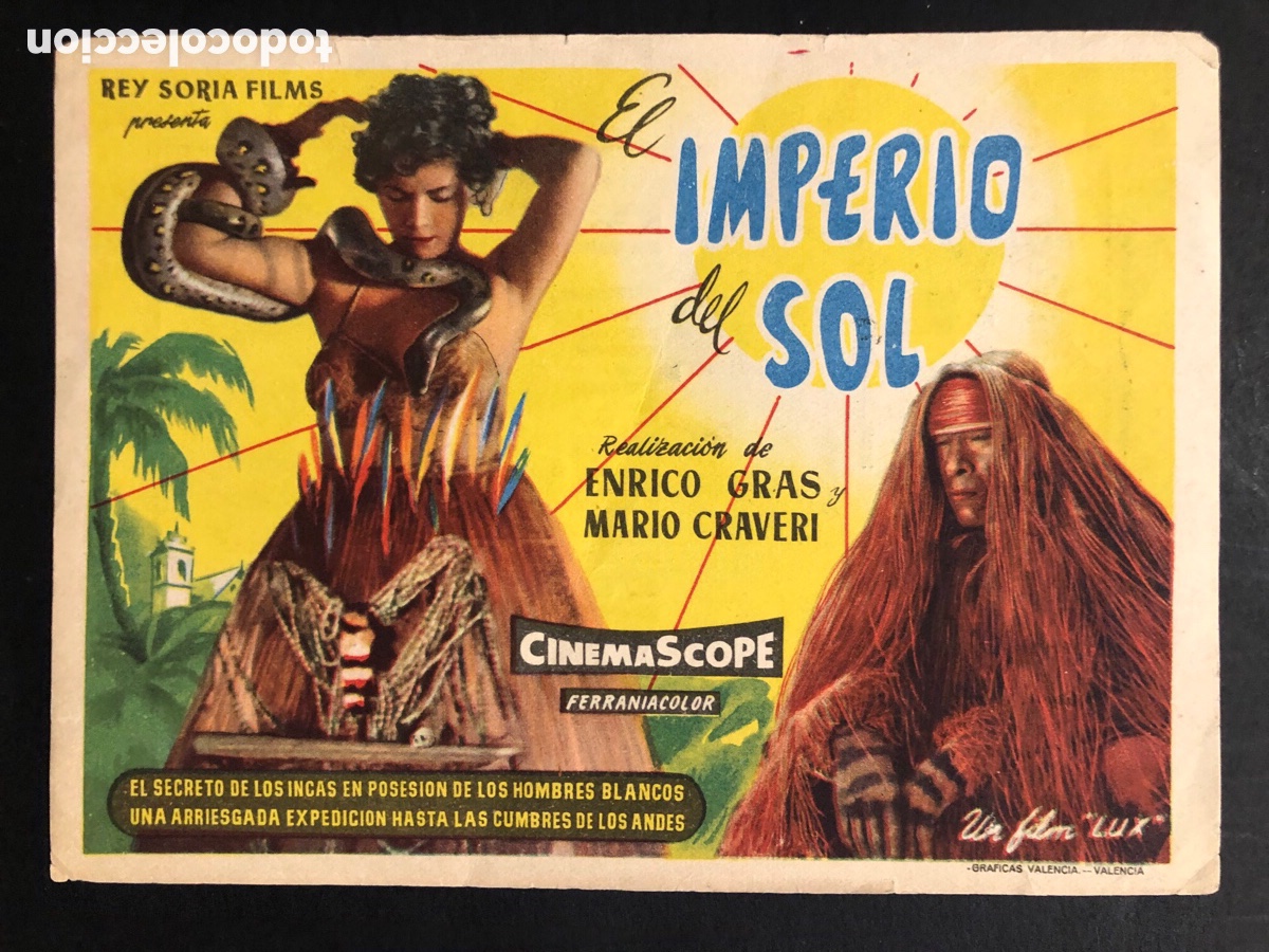 Cinema: Programa el Imperio del sol con publicidad cine Avenida valencia A10