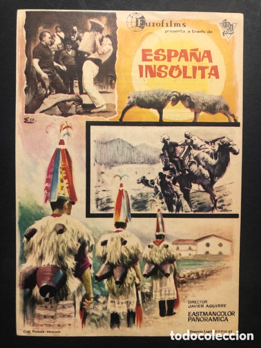 Cinema: Programa espa&ntilde;a insolita con publicidad cine colon Alcoy A10