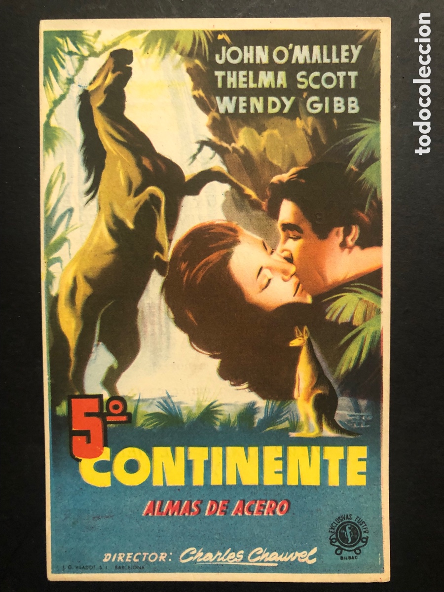 Cinema: Programa 5&ordm; continente almas de acero con publicidad teatro benavente llanes A10
