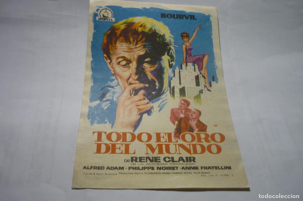 Cine: PROGRAMA TODO EL ORO DEL MUNDO.-BOURVIL - Foto 1
