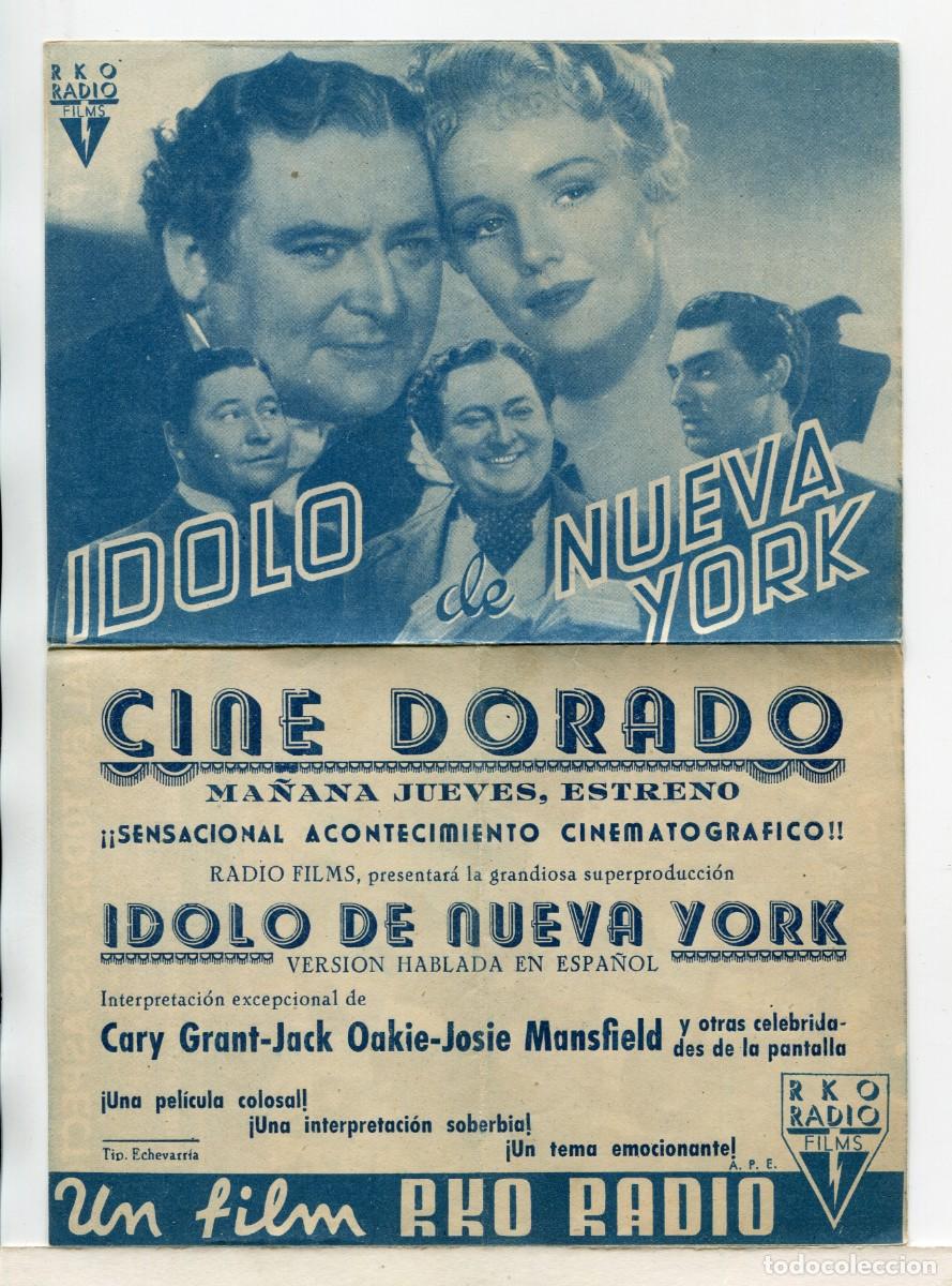 Cine: &Iacute;DOLO DE NUEVA YORK, con Cary Grant