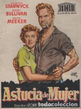 Cine: PROGRAMA DE CINE: ASTUCIA DE MUJER PC-7677 - Foto 1
