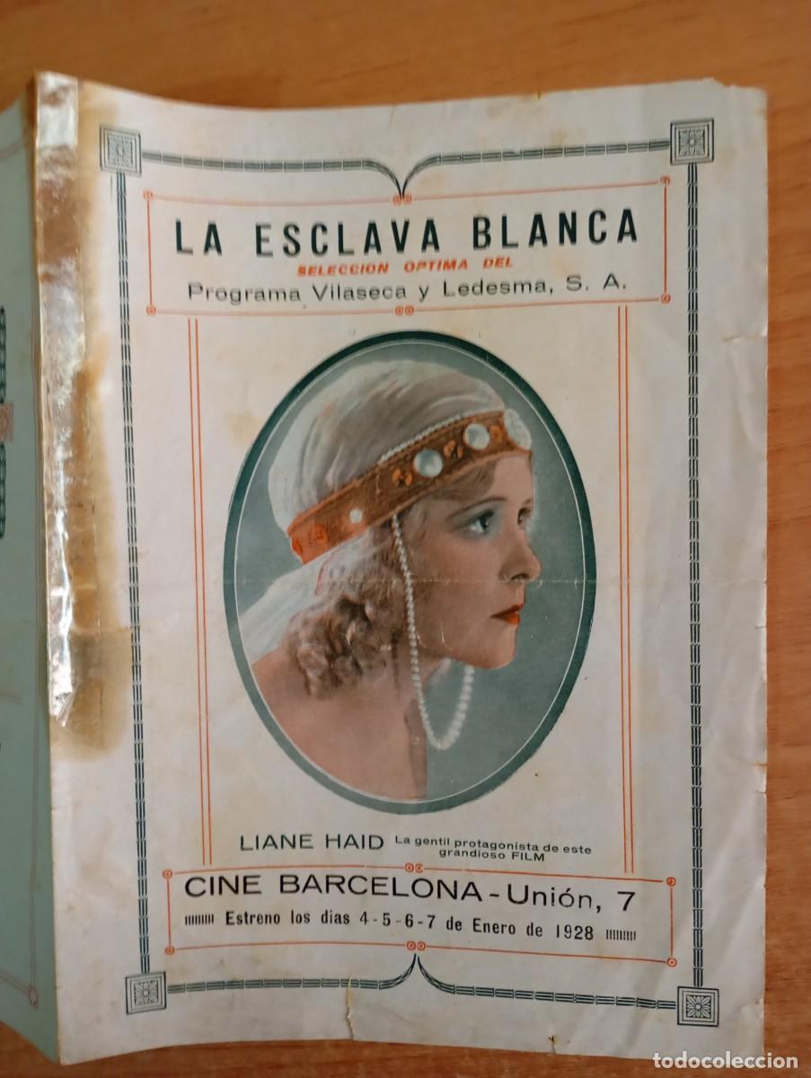 Cine: AL1--PROGRAMA DE CINE DE LA PELICULA---LA ESCLAVA BLANCA