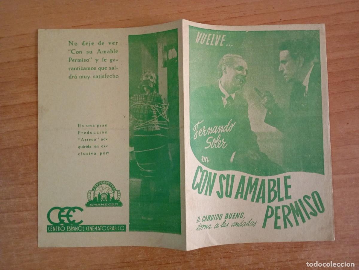 Cine: AL1--PROGRAMA DE CINE DE LA PELICULA---CON SU AMABLE PERMISO