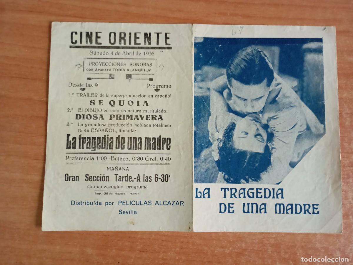 Cine: AL1--PROGRAMA DE CINE DE LA PELICULA---LA TRAGEDIA DE UNA MADRE