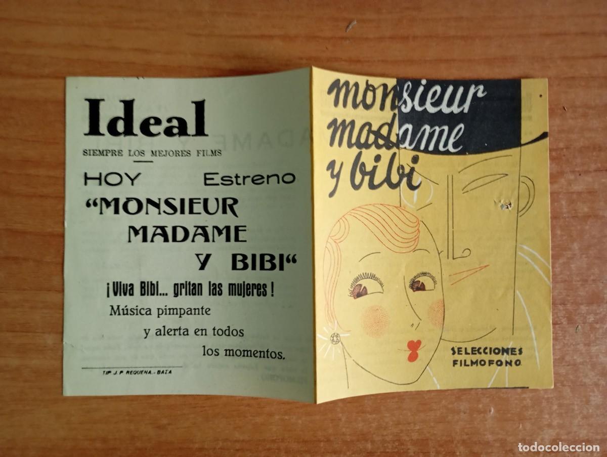 Cine: AL1--PROGRAMA DE CINE DE LA PELICULA--- MONSIEUR, MADAME y BIBI,