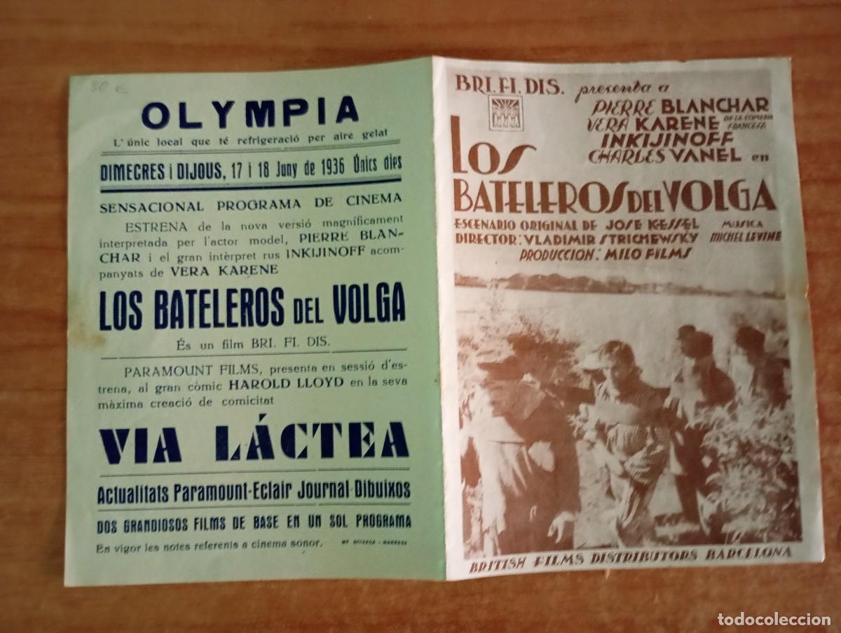 Cine: AL1--PROGRAMA DE CINE DE LA PELICULA--- LOS BATELEROS DEL VOLGA