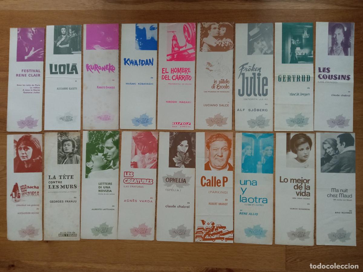 Cine: 18 FOLLETOS DE CINE DE ARTE Y ENSAYO