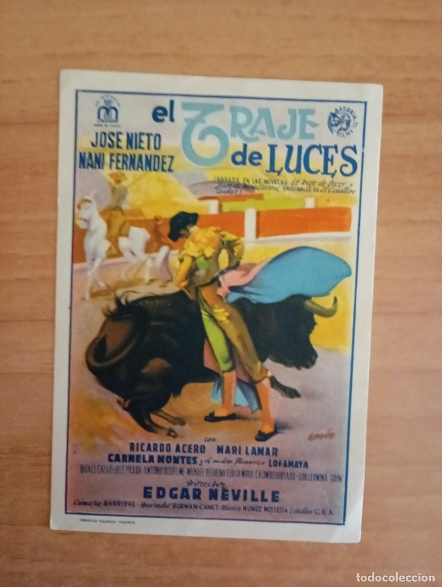 Kino: AL1-- PROGRAMA DE CINE DE LA PELICULA---EL TRAJE DE LUCES