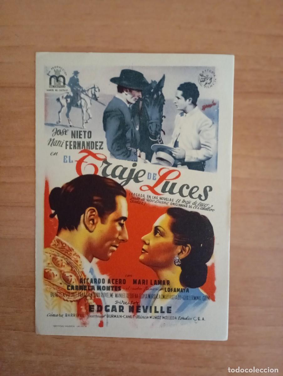 Kino: AL1-- PROGRAMA DE CINE DE LA PELICULA---EL TRAJE DE LUCES