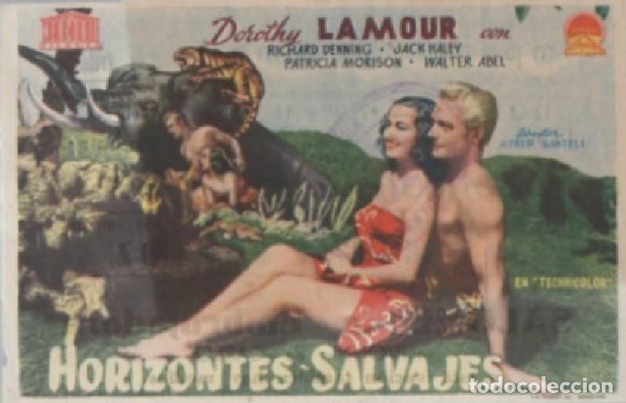Cine: PROGRAMA DE CINE: HORIZONTES SALVAJES PC-7697 - Foto 1