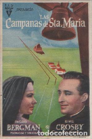 Cine: PROGRAMA DE CINE: LAS CAMPANAS DE SANTA MAR&Iacute;A PC-7708 ,2 - Foto 1