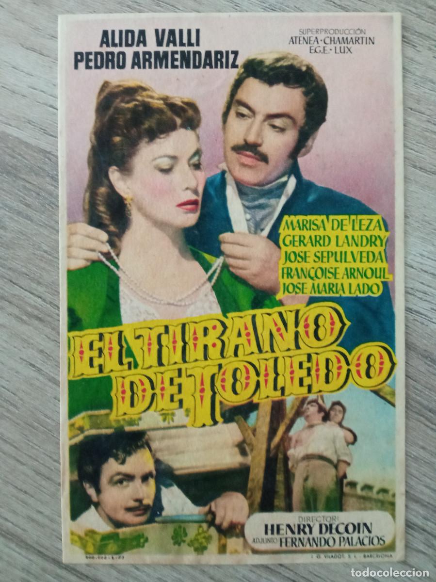 Kino: EL TIRANO DE TOLEDO, ALIDA VALLI, CINEMA REINA, LOS BARRIOS, CADIZ, 1955