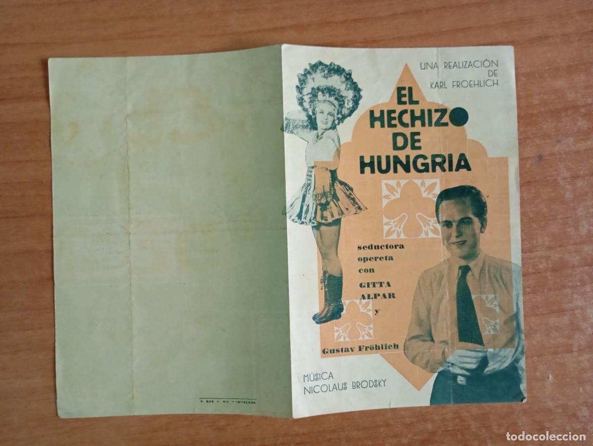 Kino: AL1-- PROGRAMA DE CINE DE LA PELICULA--- EL HECHIZO DE HUNGRIA