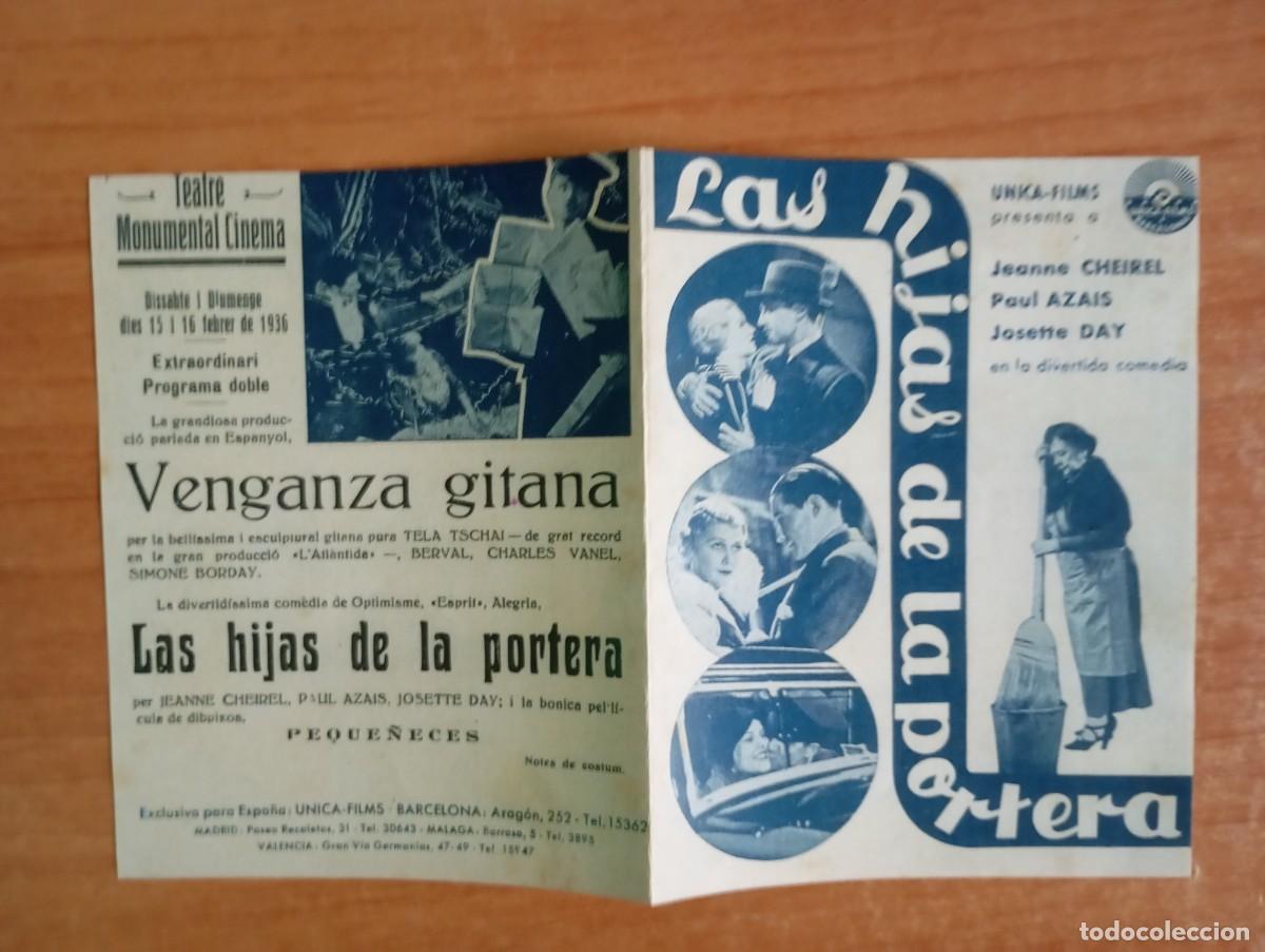 Kino: AL1-- PROGRAMA DE CINE DE LA PELICULA--- LAS HIJAS DE LA PORTERA