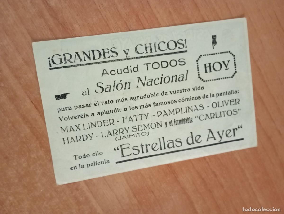 Cine: AL1-- PROGRAMA DE CINE DE LA PELICULA--- ESTRELLAS DE AYER ct - Foto 2
