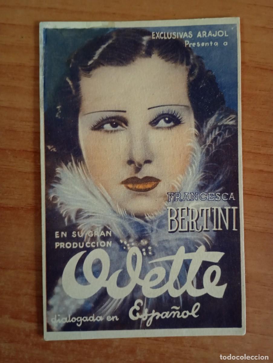 Cine: AL1-- PROGRAMA DE CINE DE LA PELICULA--- ODETTE ct - Foto 1