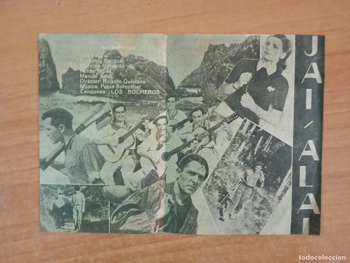 Cine: AL1-- PROGRAMA DE CINE DE LA PELICULA--- JAI ALAI - Foto 2