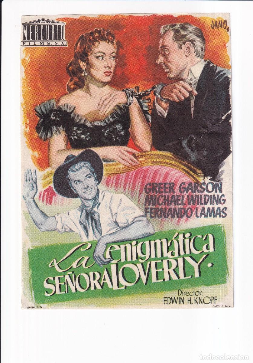 Cine: LA ENIGMATICA SE&Ntilde;ORA LOVERLY : GREER GARSON - Foto 1