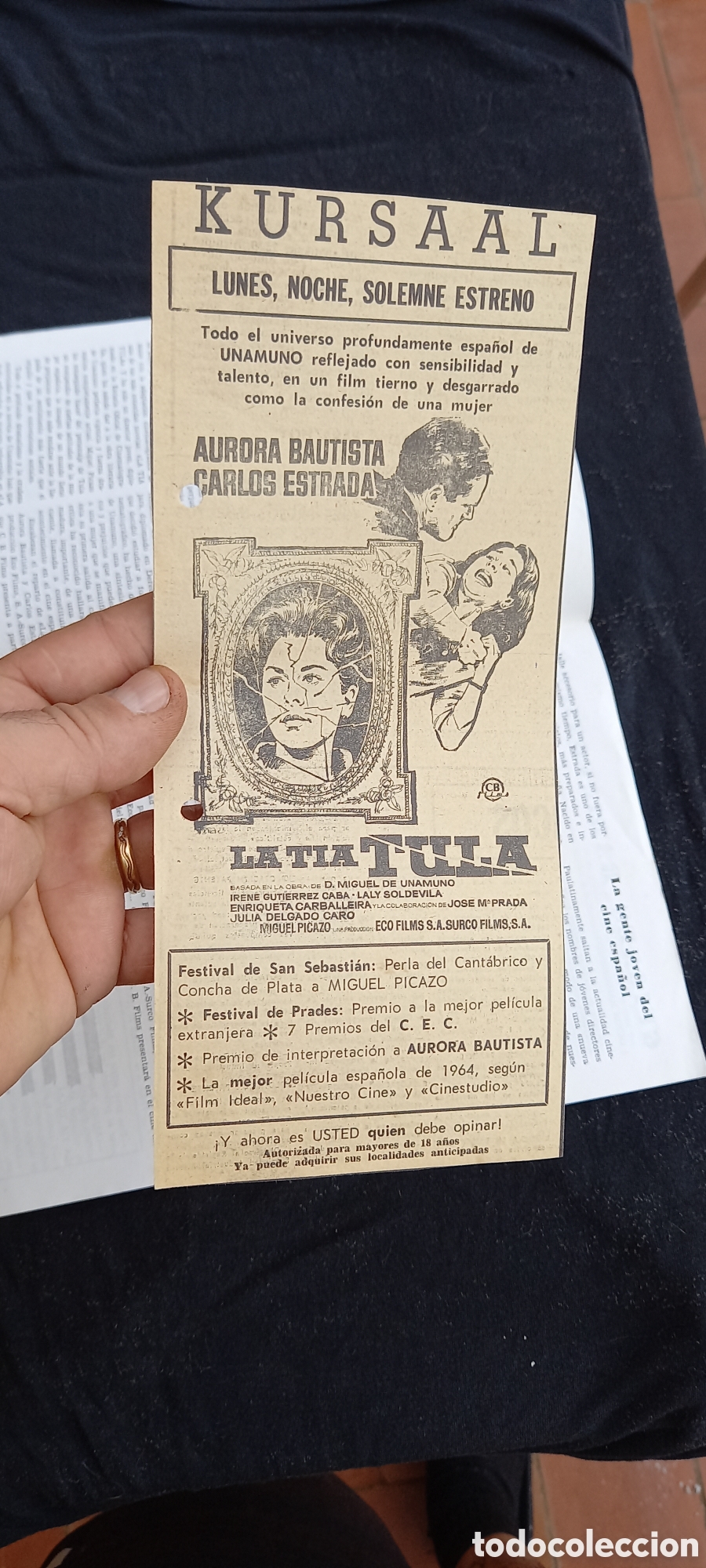 Cine: ANTIGUO PROGRAMA DE CINE LA TIA TULA - Foto 5