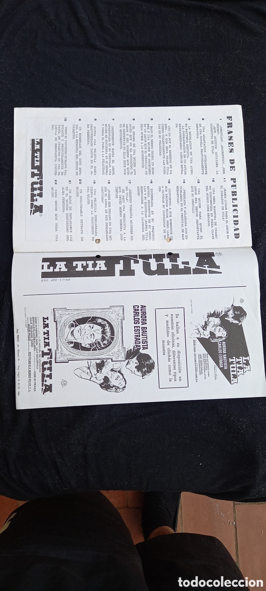 Cine: ANTIGUO PROGRAMA DE CINE LA TIA TULA - Foto 8