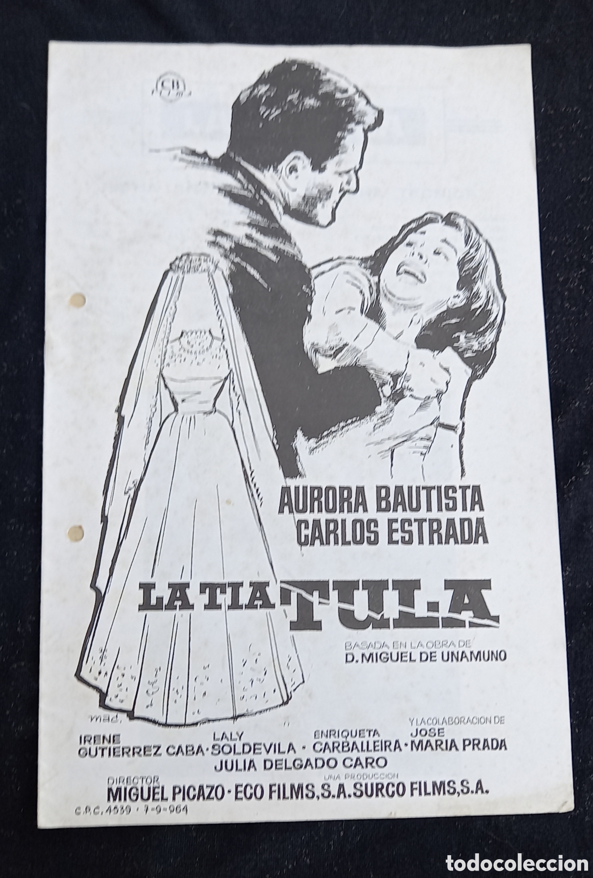 Cine: ANTIGUO PROGRAMA DE CINE LA TIA TULA - Foto 1