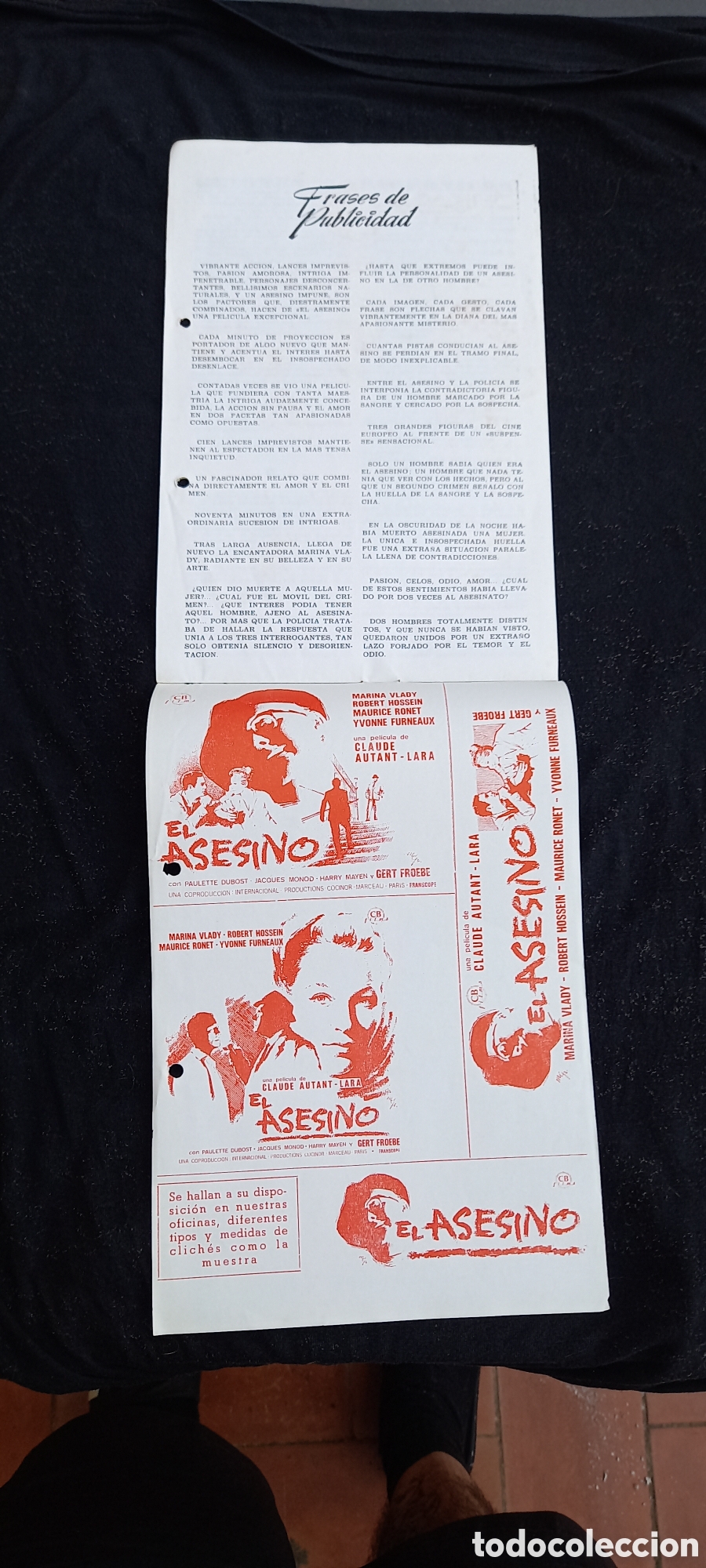 Cine: ANTIGUO PROGRAMA DE CINE EL ASESINO - Foto 6