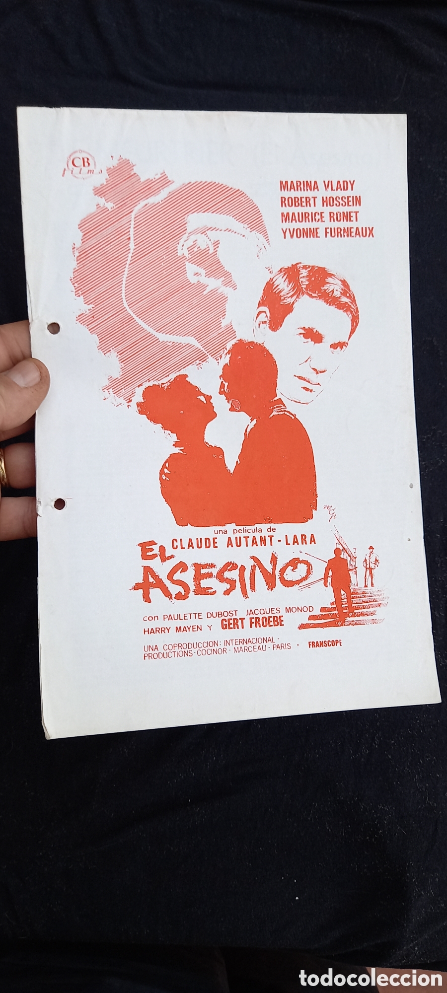 Cine: ANTIGUO PROGRAMA DE CINE EL ASESINO - Foto 8