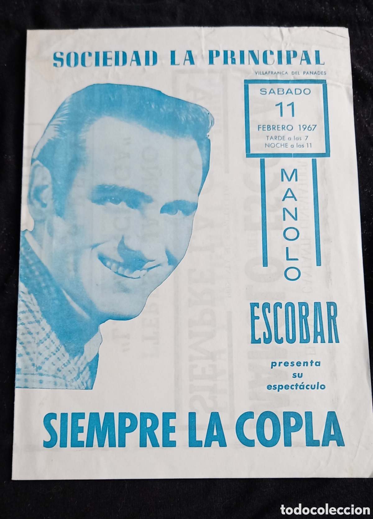 Cine: ANTIGUO PROGRAMA DE CINE ,SIEMPRE LA COPLA ,MANOLO ESCOBAR - Foto 1
