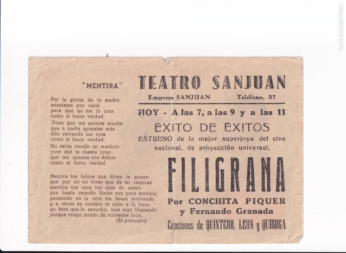 Cine: FILIGRANA : CONCHITA PIQUER - Foto 2