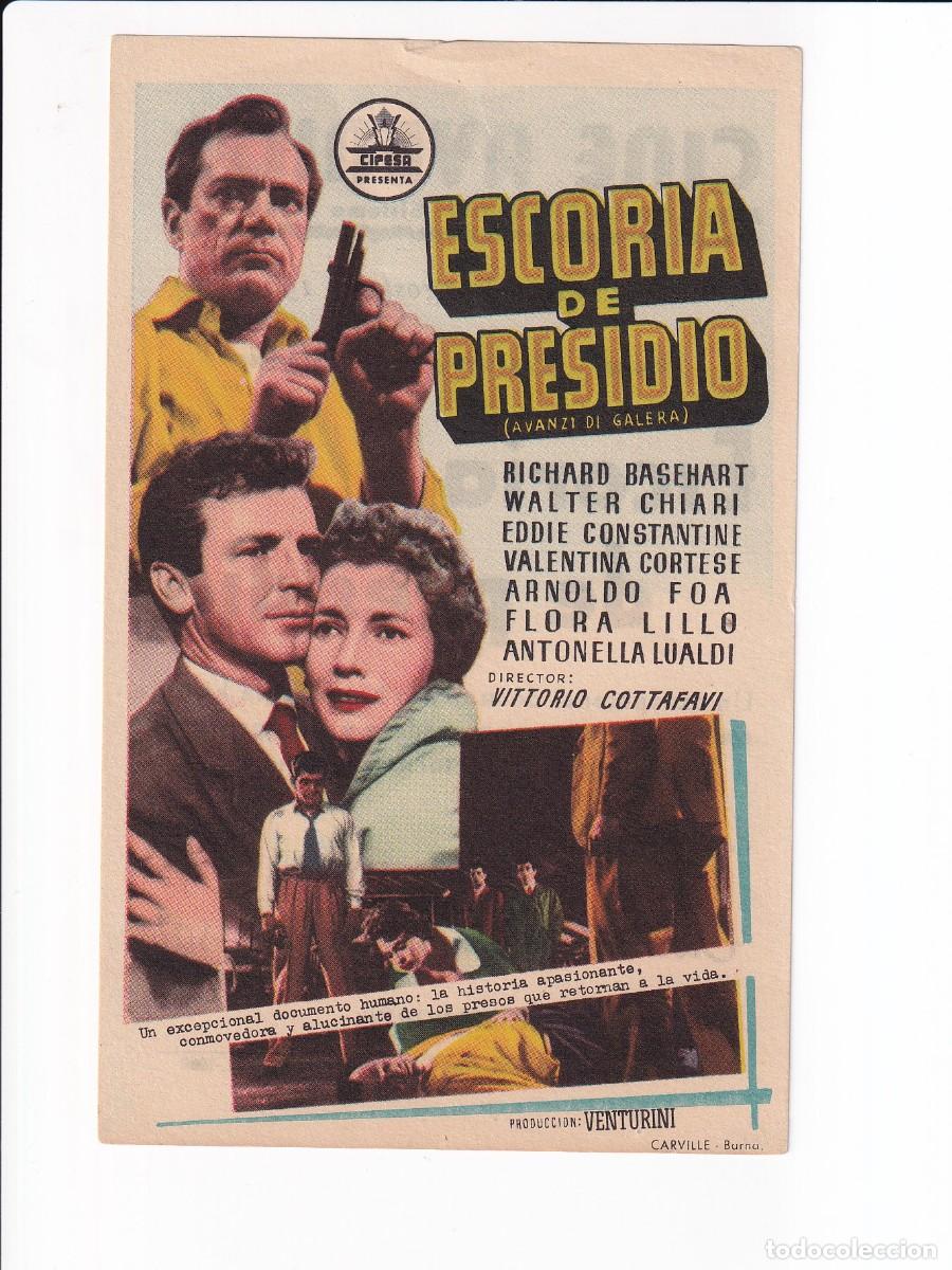 Cine: ESCORIA DE PRESIDIO : RICHARD BASEHART - Foto 1