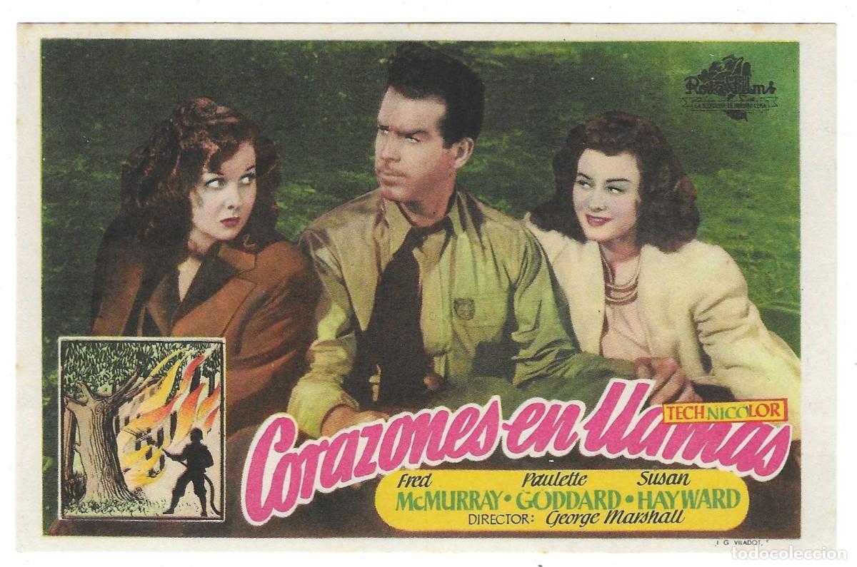 Cine: Programa Cine. Corazones en llamas. Fred McMurray. 19-1894 - Foto 1