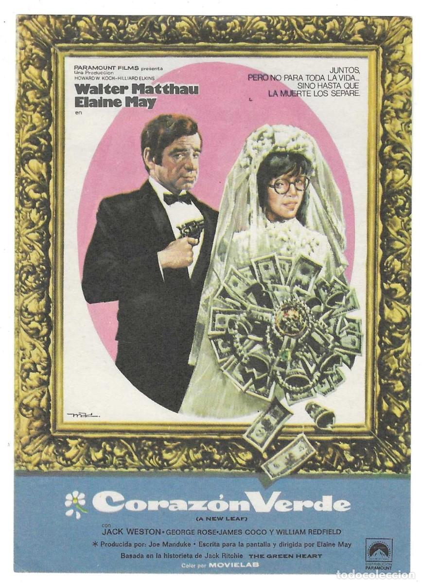 Cine: Programa Cine. Coraz&oacute;n Verde. Walter Matthau. 19-1895 - Foto 1