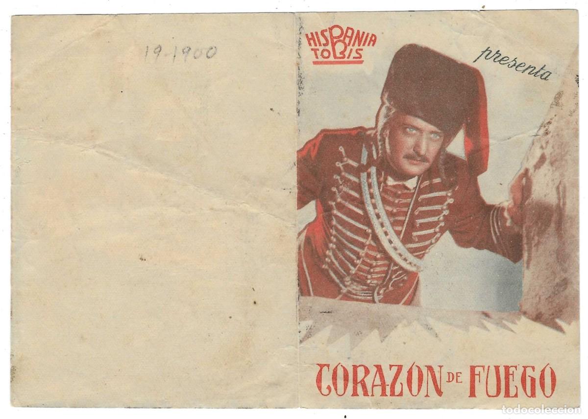  Flyers Publicitaires de films Anciens: Programa Cine. Coraz&oacute;n de Fuego. Kate Dorsch. 19-1900