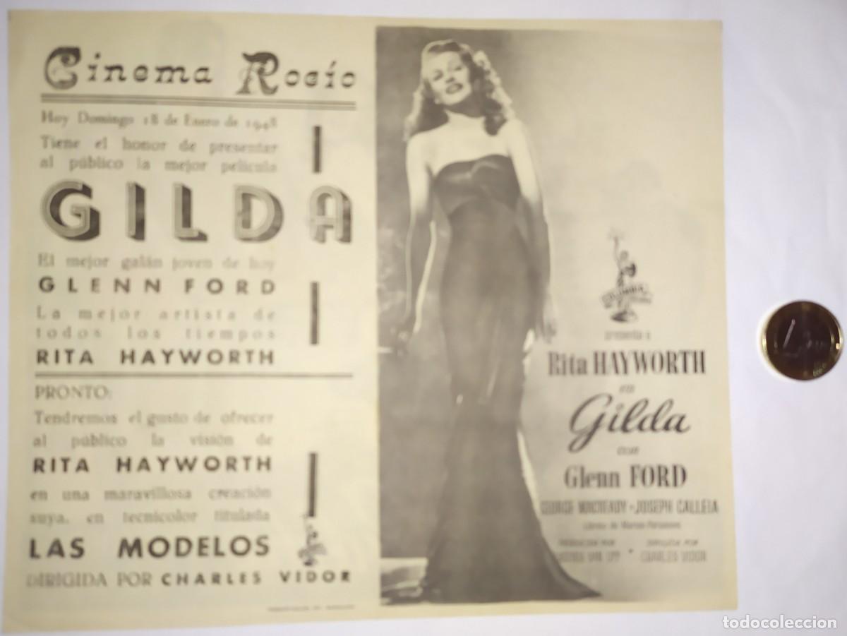 Cine: Programa de cine de 1948. Pel&iacute;cula Gilda - Foto 4