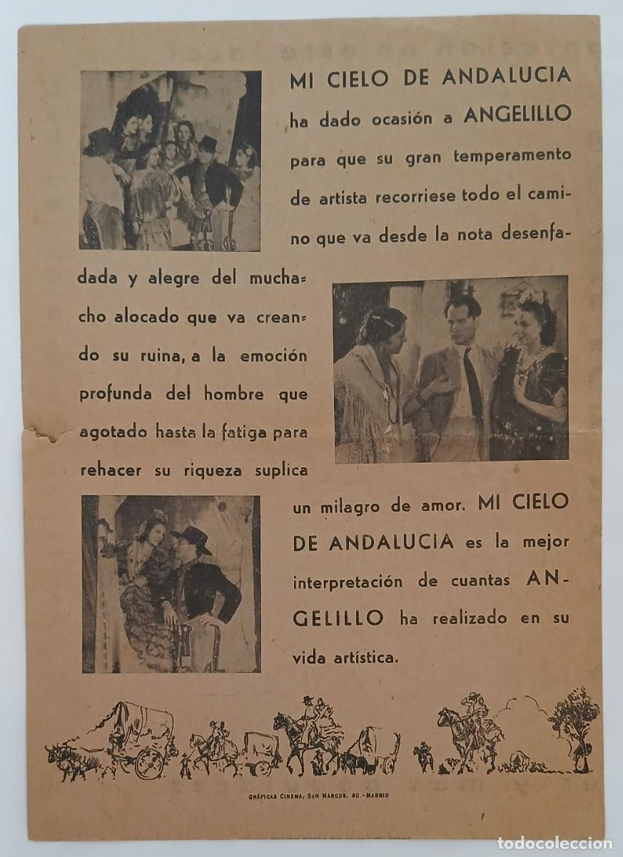 Cine: Programa de cine de 1942. Mi cielo de Andaluc&iacute;a - Foto 2