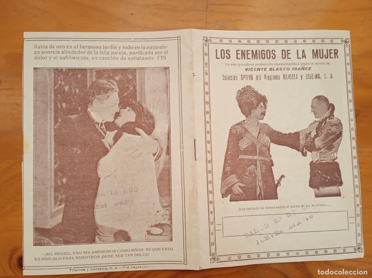  Flyers Publicitaires de films Anciens: AL1-- PROGRAMA DE CINE DE LA PELICULA---LOS ENEMIGOS DE LA MUJER