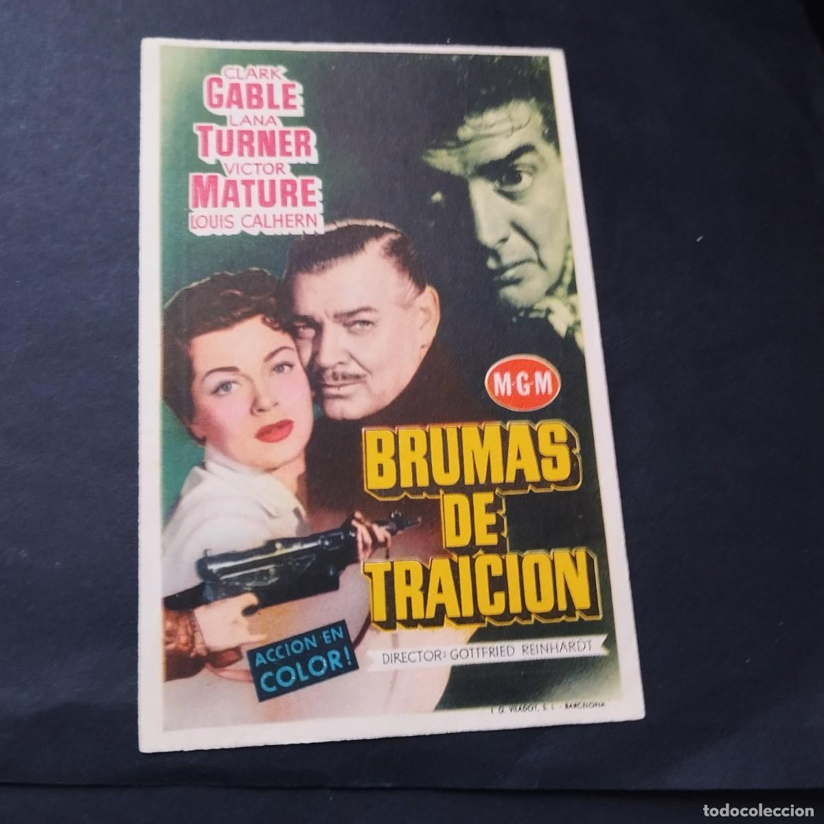 Cine: FOLLETO ORIGINAL- BRUMAS DE TRAICI&Oacute;N -VER FOTOS QUE NO TE FALTE EN TU COLECCI&Oacute;N