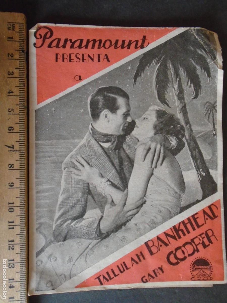 Cine: (PG-191054)ENTRE LA ESPADA Y LA PARED PROGRAMA DOBLE PARAMOUNT GARY COOPER TALLULAH BANKHEAD - Foto 1