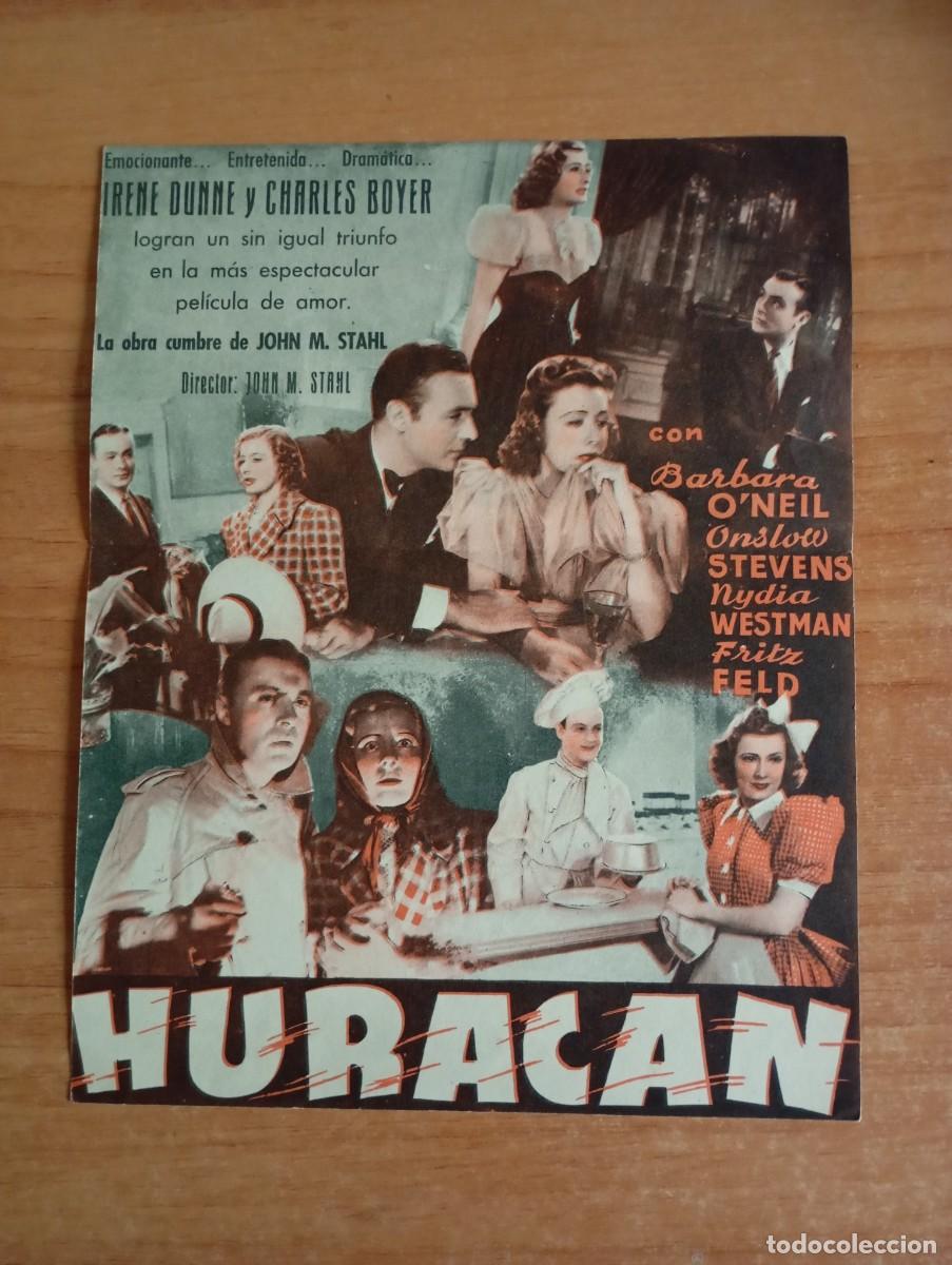Cine: AL1-- PROGRAMA DE CINE DE LA PELICULA---HURACAN - Foto 2