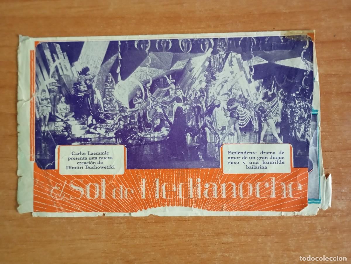  Flyers Publicitaires de films Anciens: AL1-- PROGRAMA DE CINE DE LA PELICULA--- EL SOL DE MEDIANOCHE