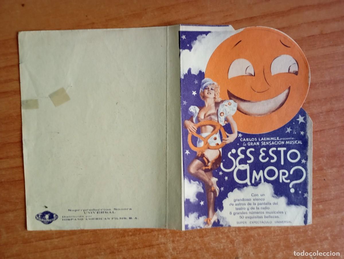  Flyers Publicitaires de films Anciens: AL1-- PROGRAMA DE CINE DE LA PELICULA--- &iquest;ES ESTO AMOR?