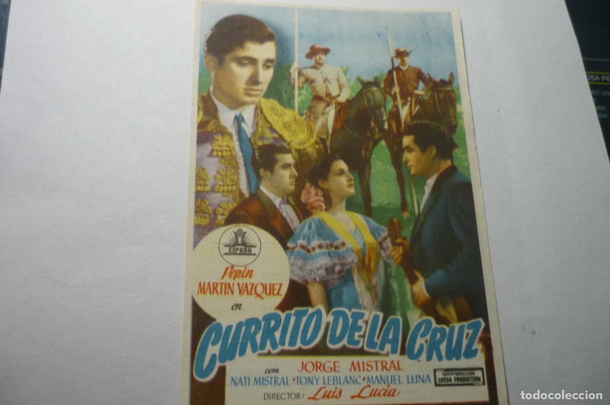 Cine: programa currito de la cruz.-jorge mistral publicidad apolo - Foto 1