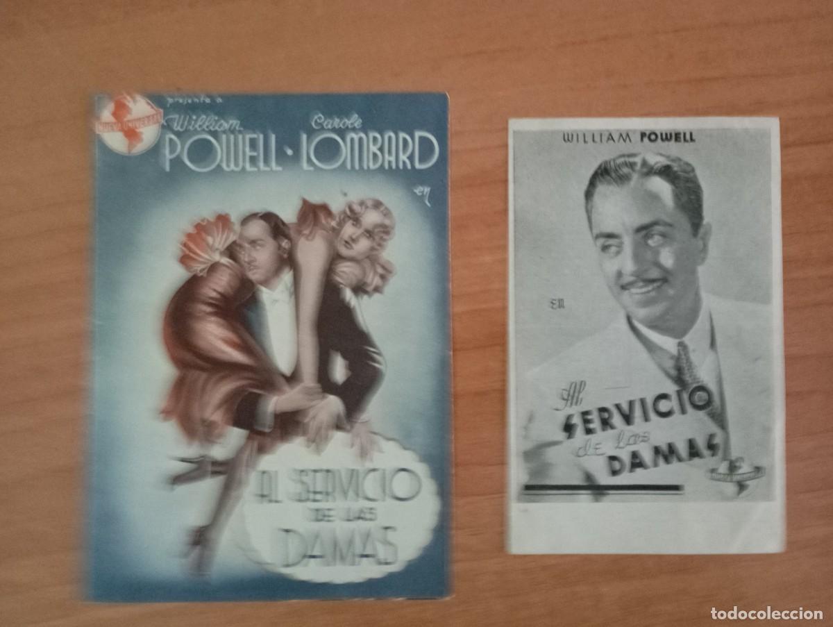  Flyers Publicitaires de films Anciens: AL1-- PROGRAMA DE CINE DE LA PELICULA--- AL SERVICIO DE LAS DAMAS