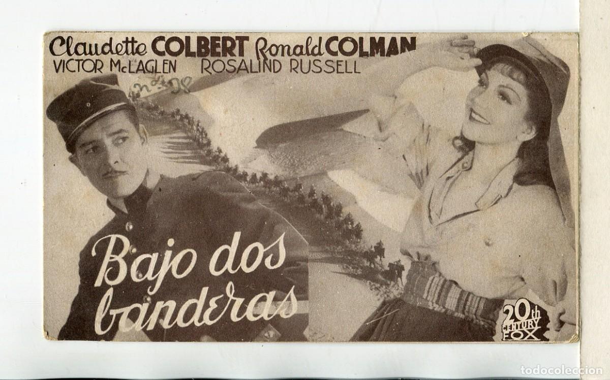 Cine: BAJO DOS BANDERAS, con Claudette Colbert.