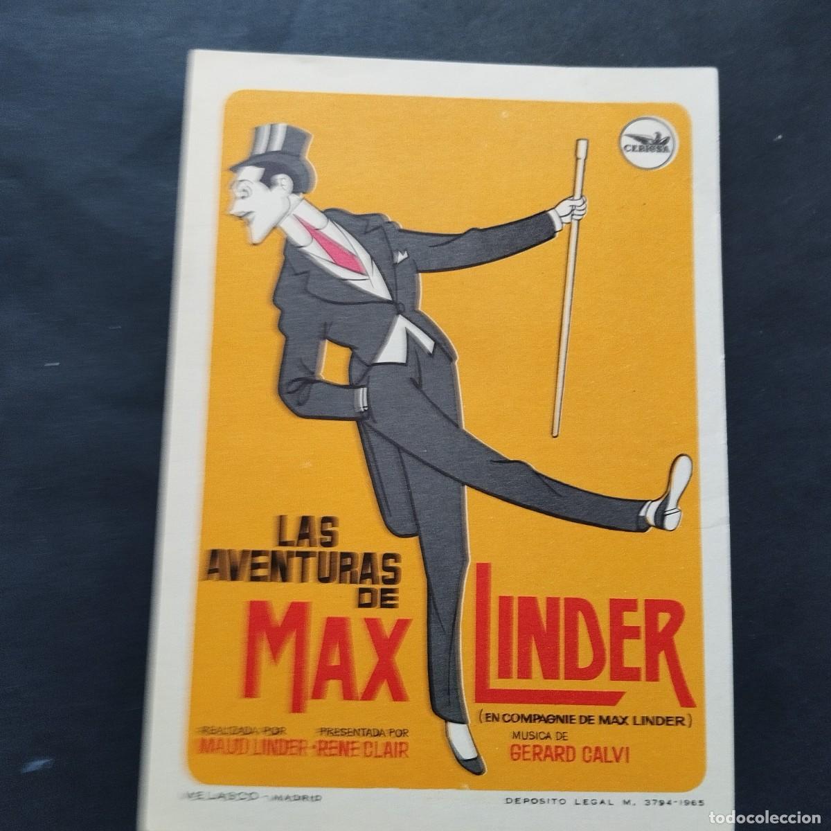  Flyers Publicitaires de films Anciens: FOLLETO ORIGINAL- MAX LINDER -VER FOTOS QUE NO TE FALTE EN TU COLECCI&Oacute;N