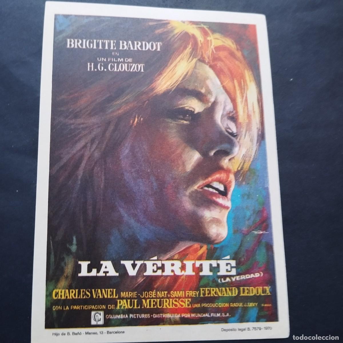 Kino: FOLLETO ORIGINAL- LA VERITE -VER FOTOS QUE NO TE FALTE EN TU COLECCI&Oacute;N