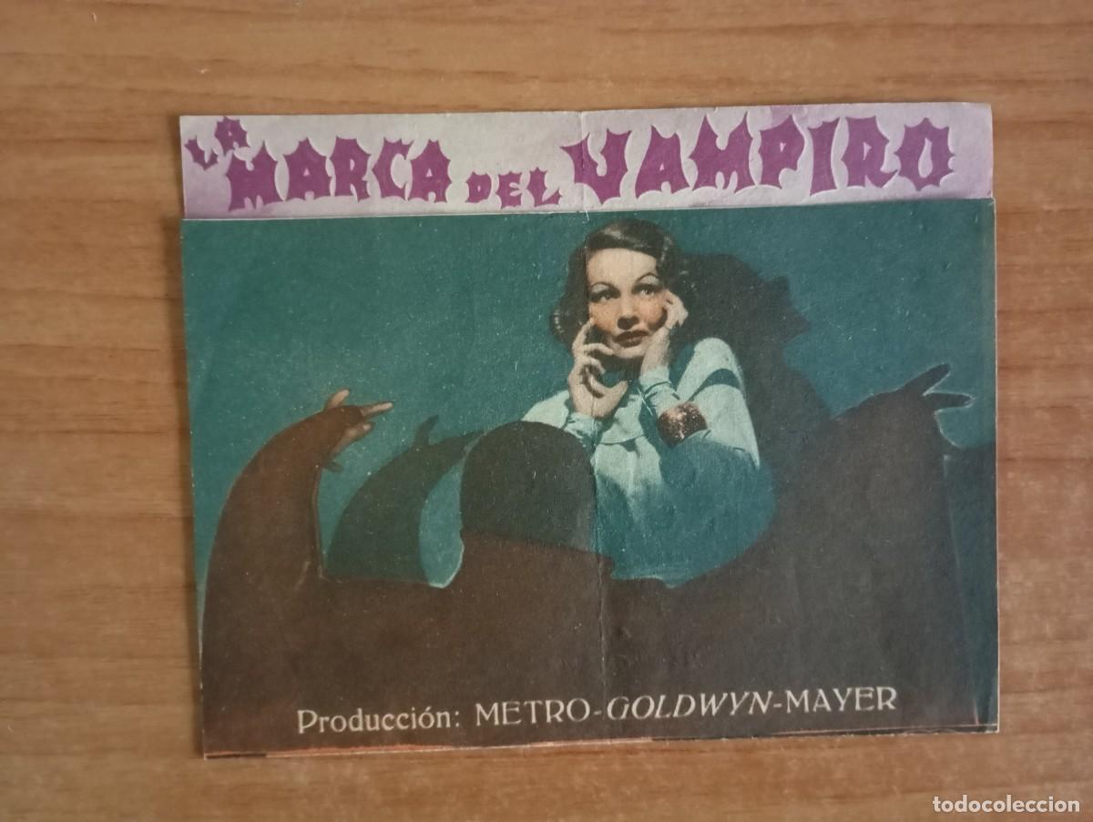 Folhetos de m&atilde;o de filmes antigos de cinema: AL1-- PROGRAMA DE CINE DE LA PELICULA-- LA MARCA DEL VAMPIRO