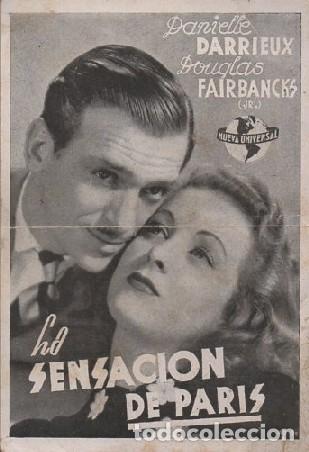 Cine: PROGRAMA DE CINE: LA SENSACI&Oacute;N DE PAR&Iacute;S PC-7769 - Foto 1